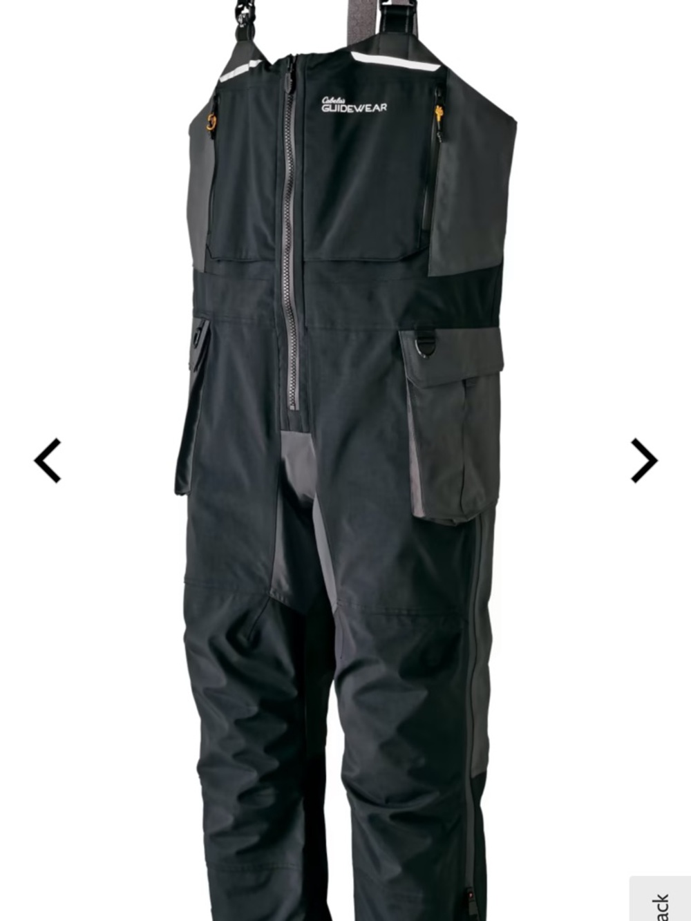 Cabela's Guidewear Xtreme Bibs Gray and Black